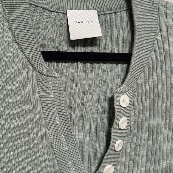 Sage Green Ribbed Varley Dress - Picture 4 of 5